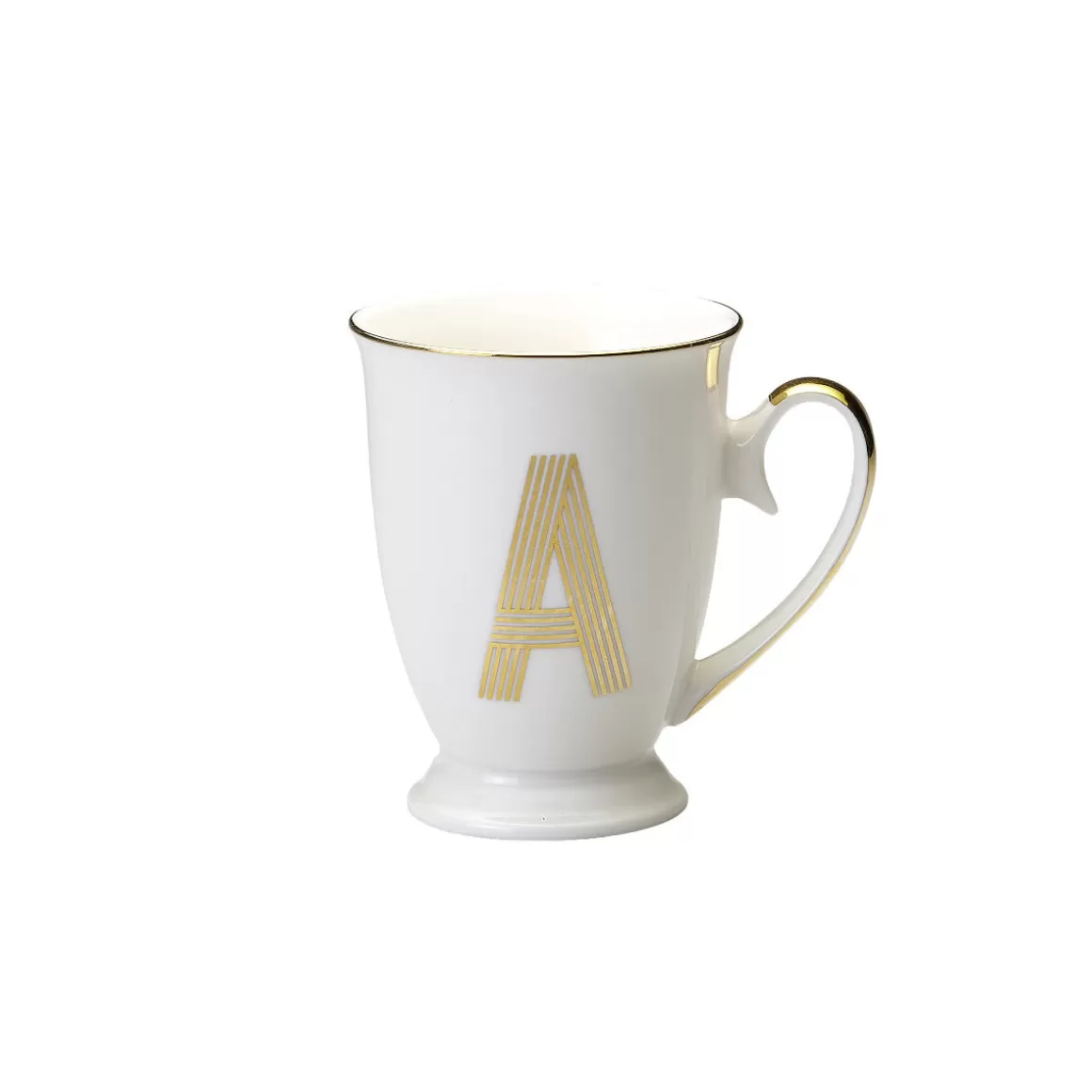 Tazze E Tazzine-Bitossi Home Mug Lettera A 11 O 8,7 Cm Decalcomania Oro