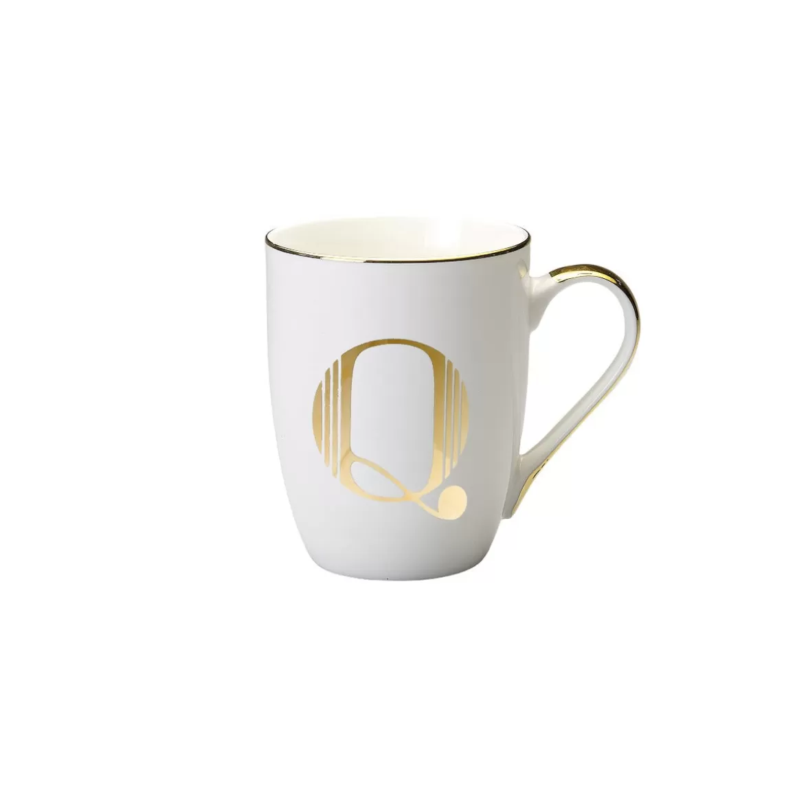 Tazze E Tazzine-Bitossi Home Mug Lettera Q H 10,3 O 8,2 Cm Decalcomania Oro