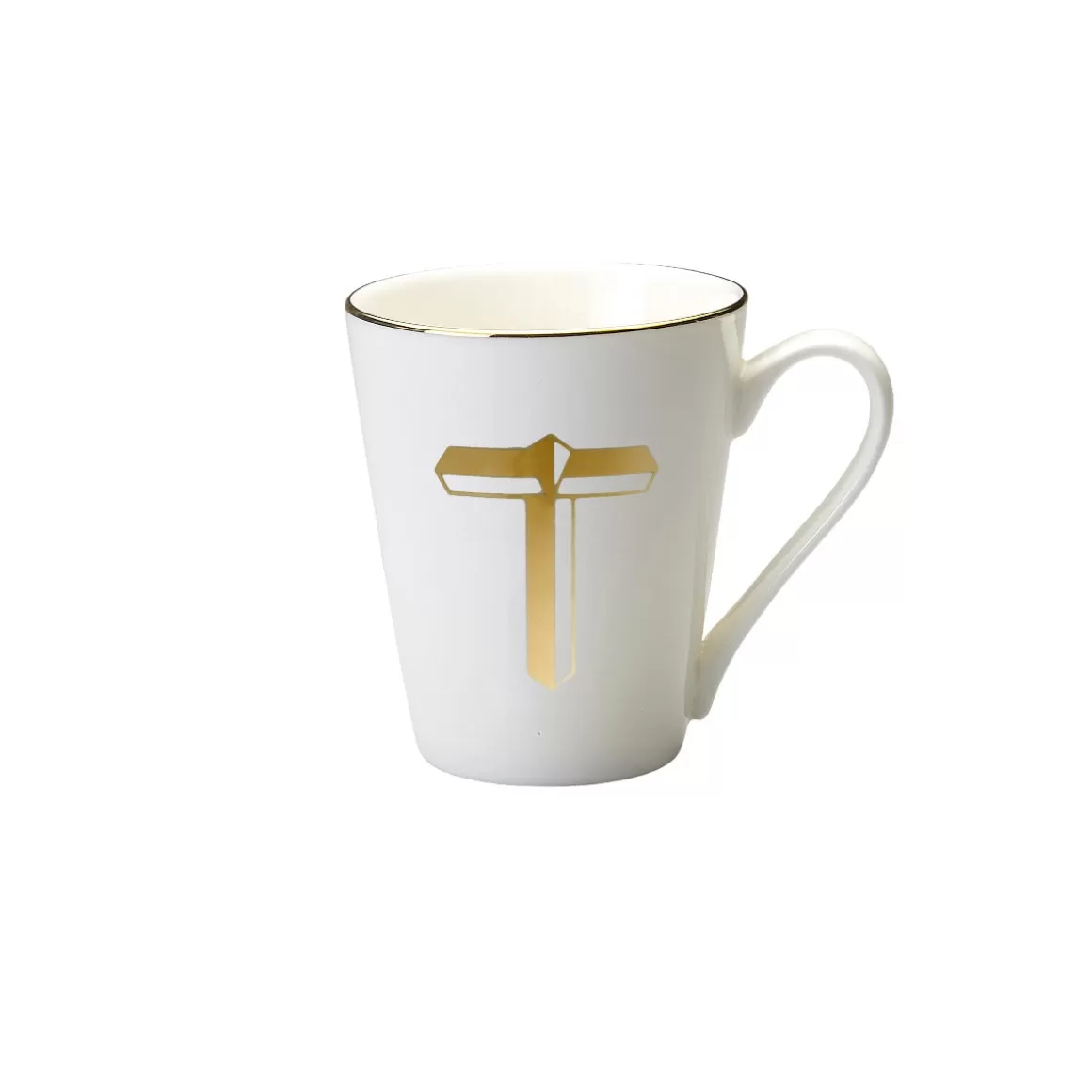 Tazze E Tazzine-Bitossi Home Mug Lettera T 8,7 O 10,3H Cm Decalcomania Oro