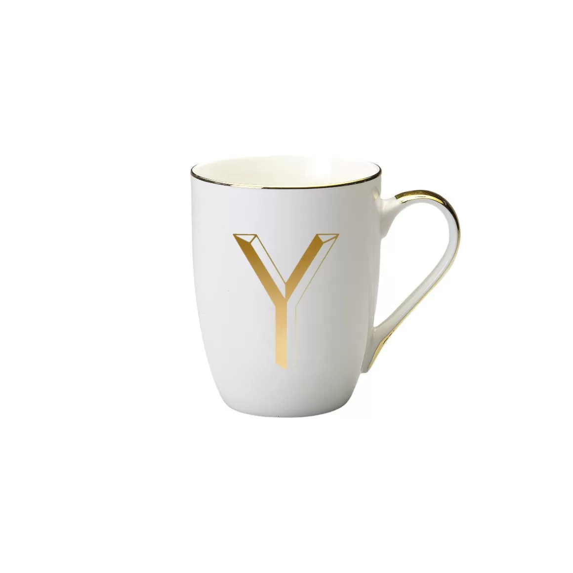 Tazze E Tazzine-Bitossi Home Mug Lettera Y 10,3 O 8,2 Cm Decalcomania Oro