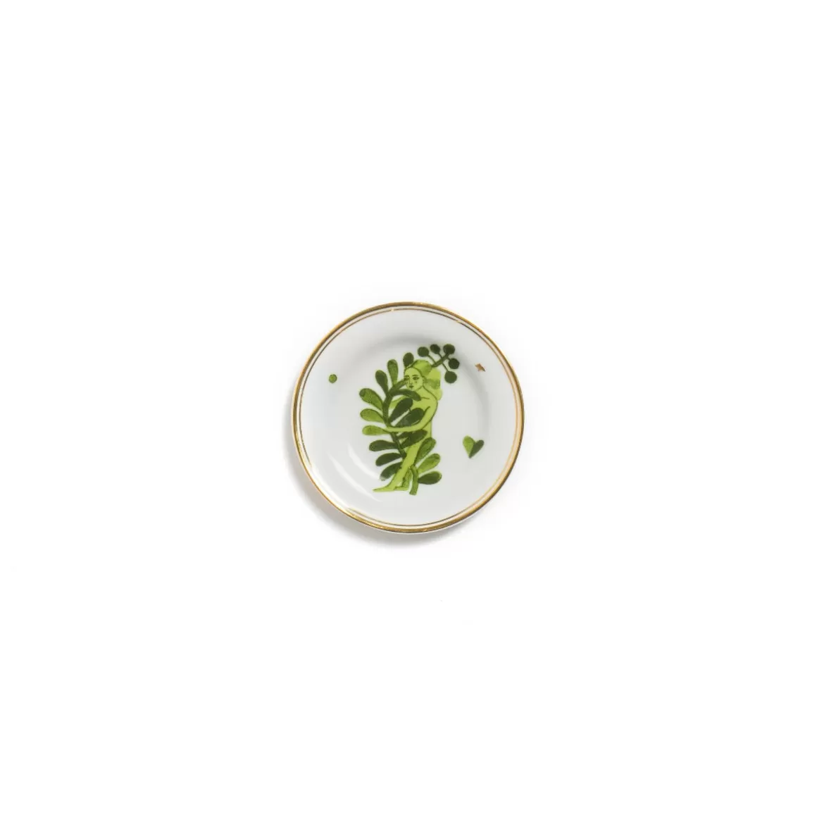 Accessori-Bitossi Home Piattino Micro Donna Tralcio Verde