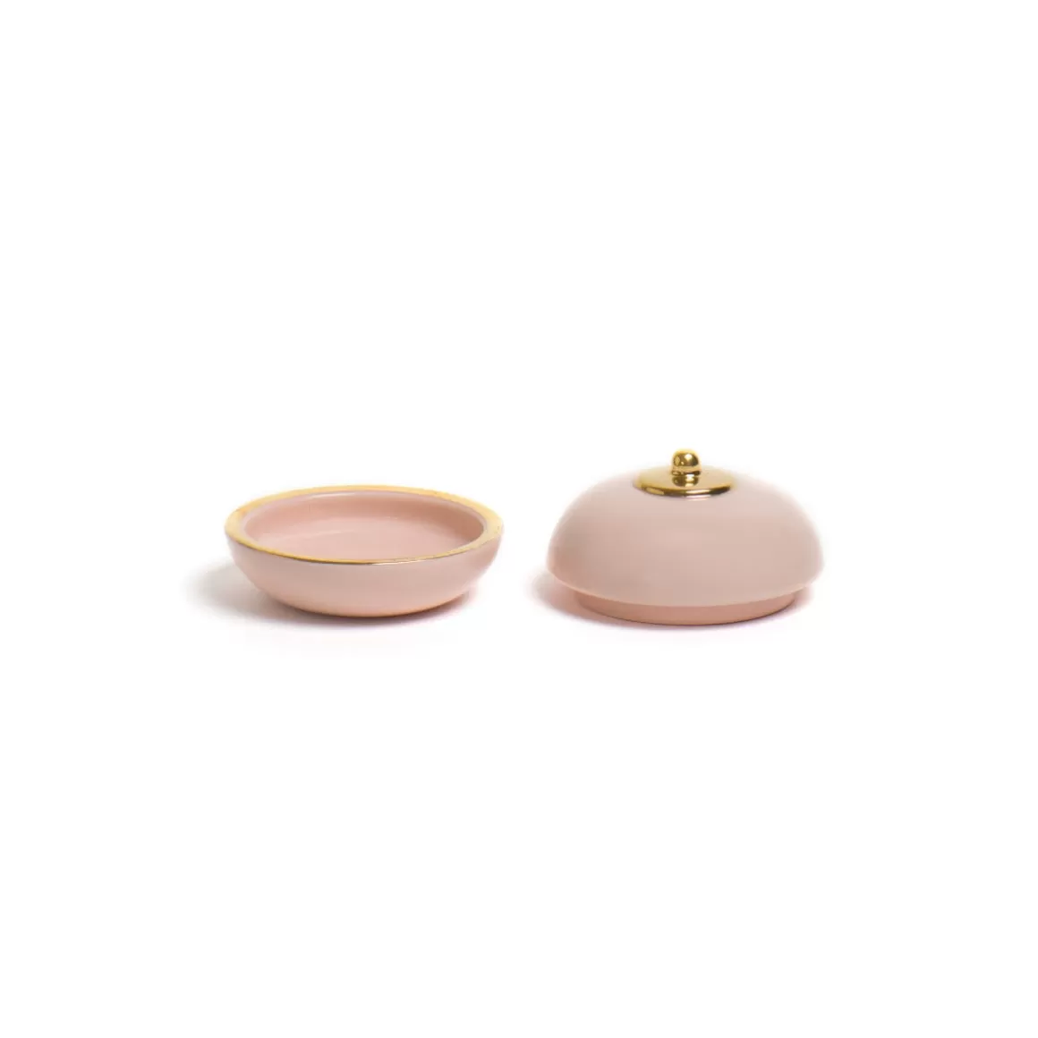 Accessori-Bitossi Home Scatola Rosa/Oro Decalcomania