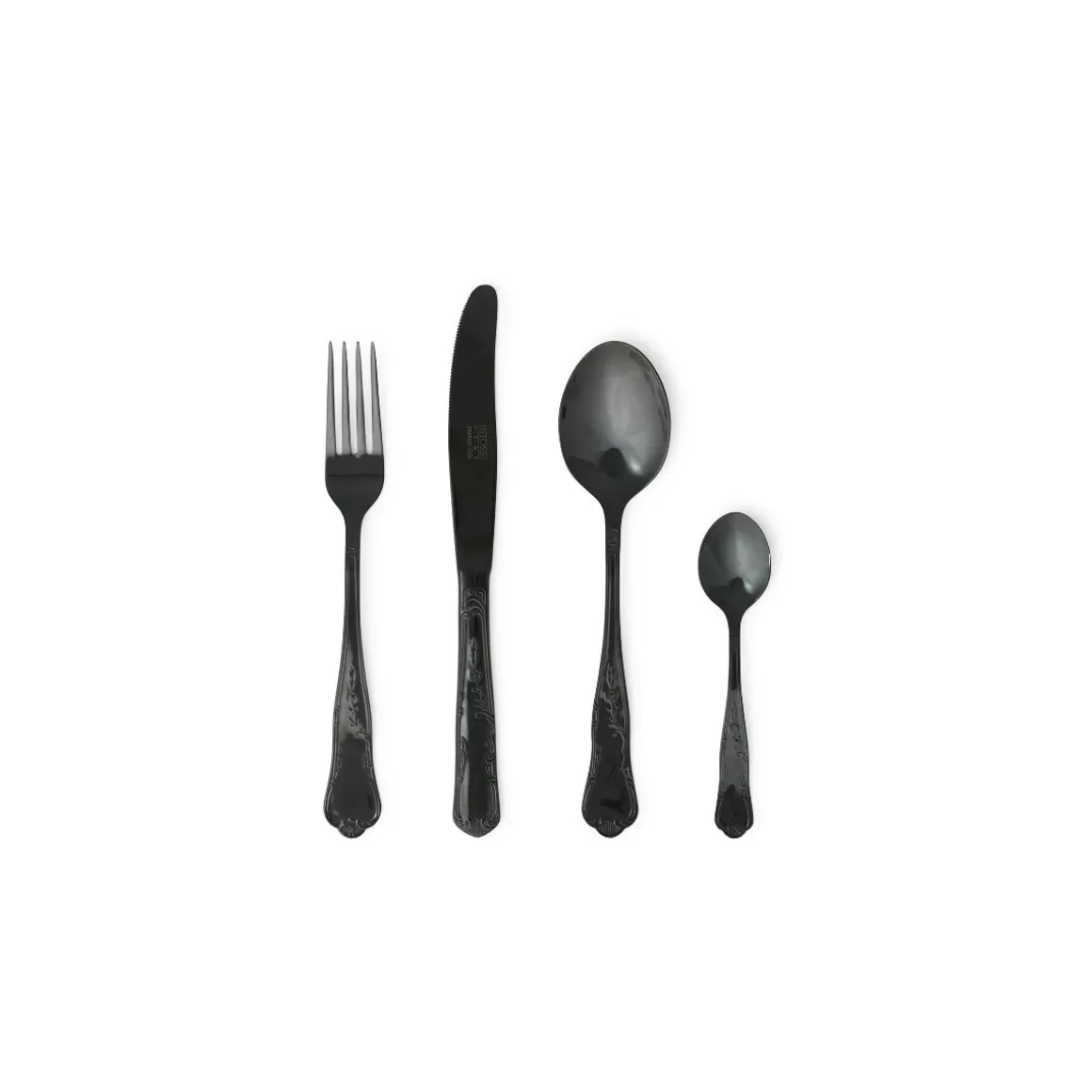 Posate-Bitossi Home Set 24 Pezzi Posate Nero