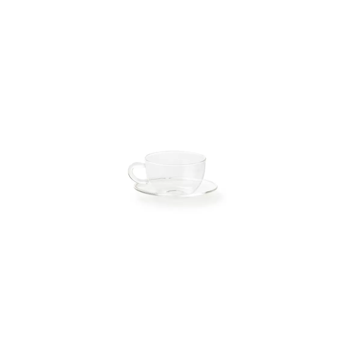 Tazze E Teiere-Bitossi Home Set 2 Tazze Caffe C/Piatto Trasparente