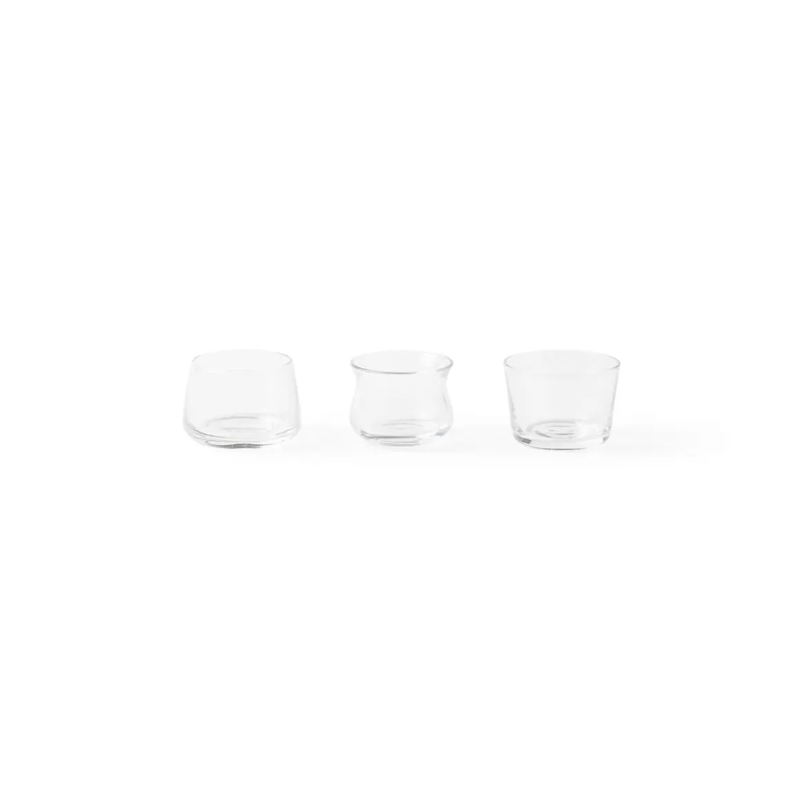 Accessori-Bitossi Home Set 3 Tea-Light Forme Assortite Trasparente