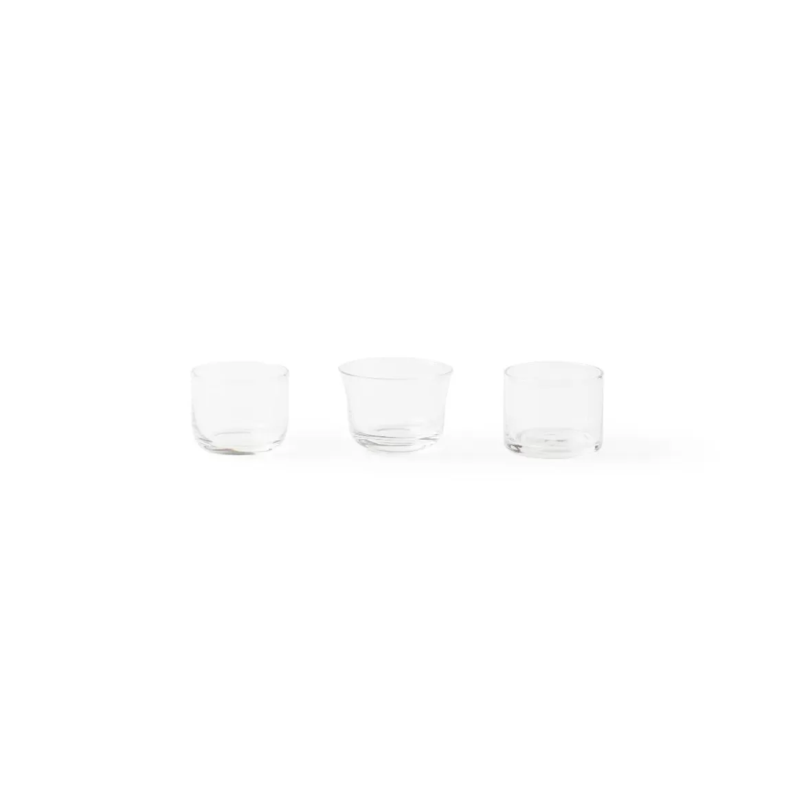 Accessori-Bitossi Home Set 3 Tea-Light Forme Assortite Trasparente