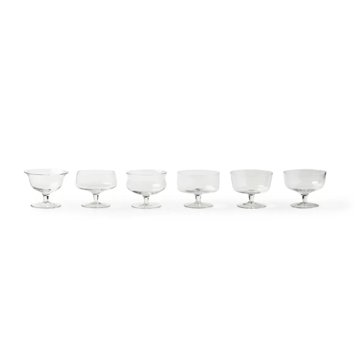 Piatti E Coppe-Bitossi Home Set 6 Coppette Forme Assortite Trasparente