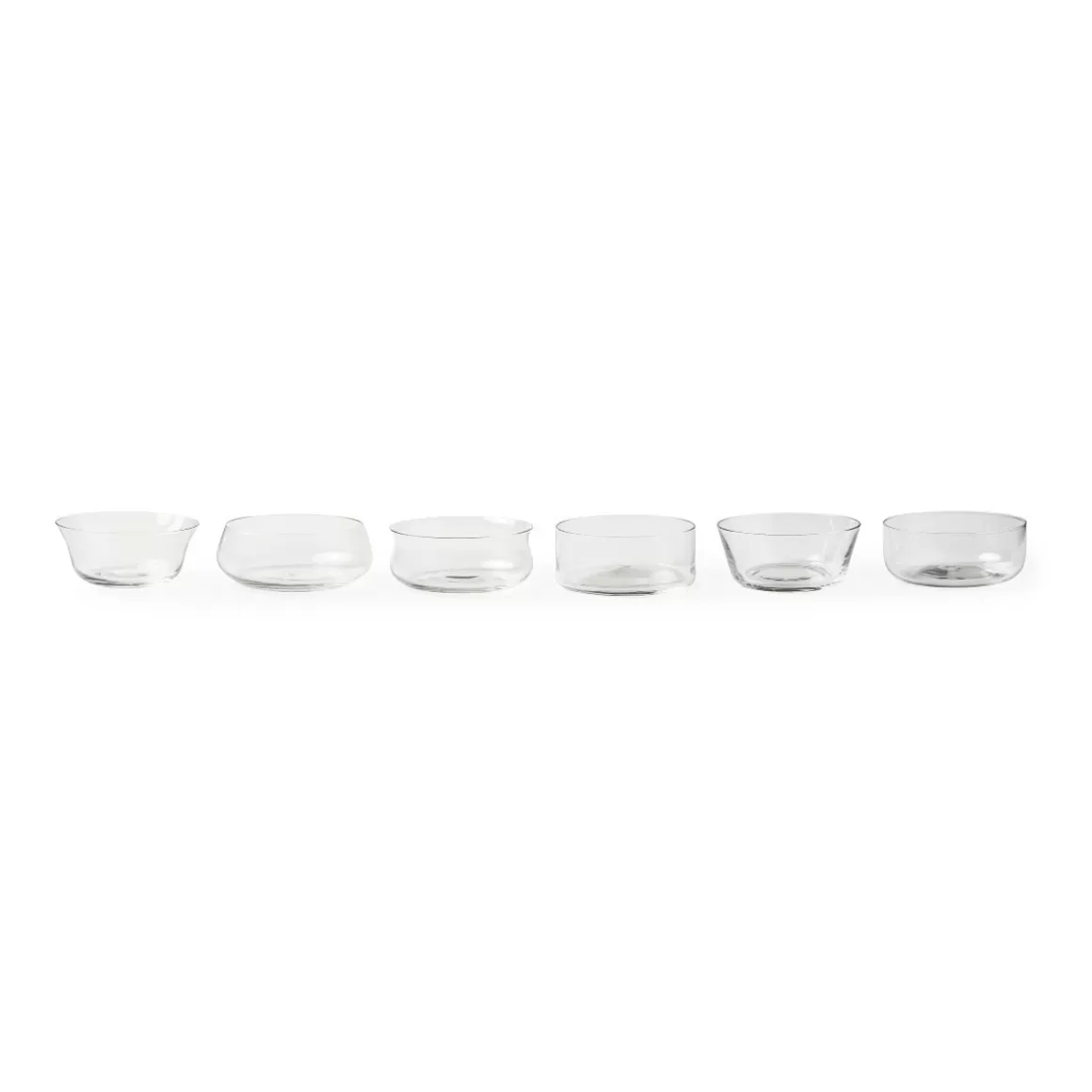 Piatti E Coppe-Bitossi Home Set 6 Coppette Senza Piede Forme Assortite Trasparente