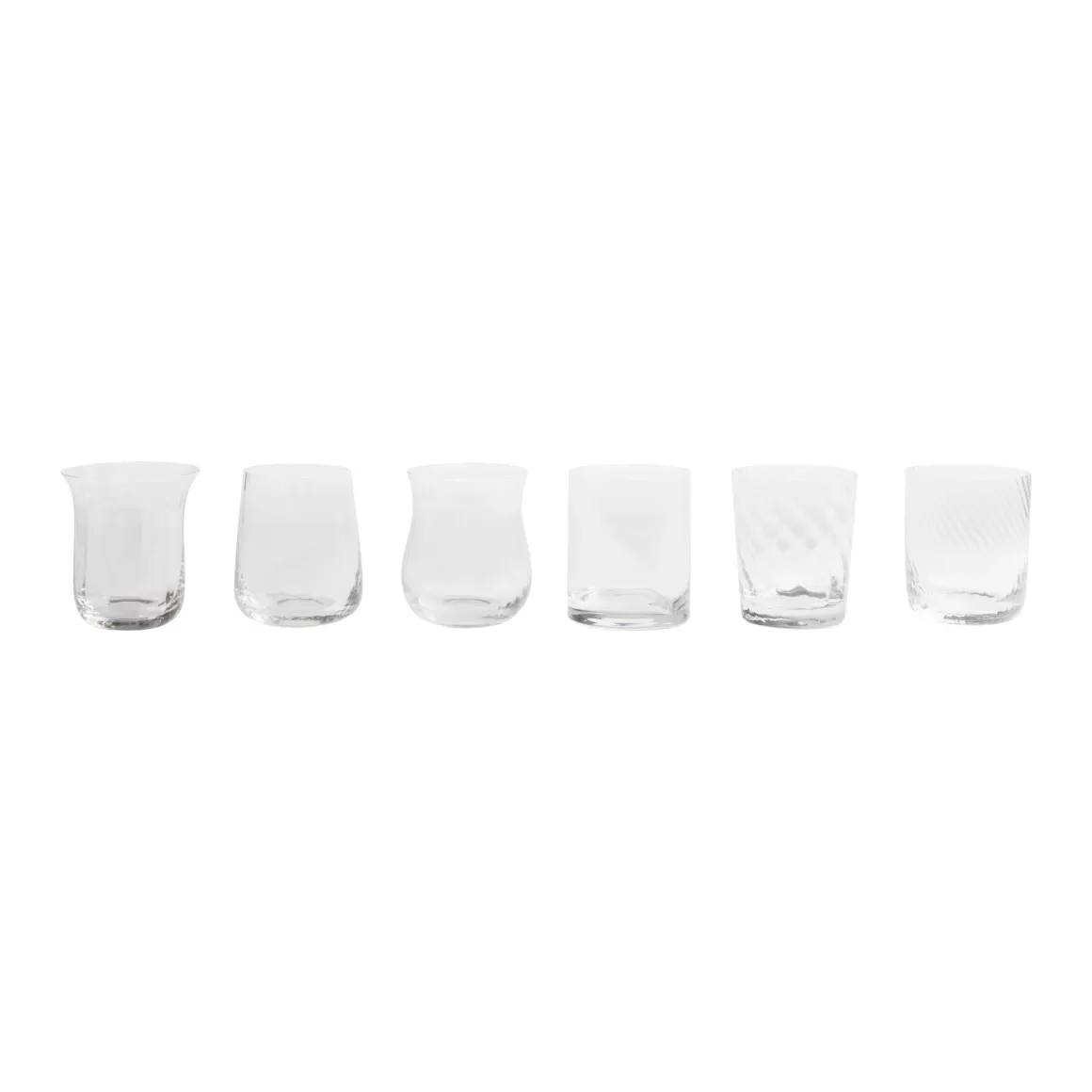 Bicchieri-Bitossi Home Set 6 Tumbler - Texture Trasparente