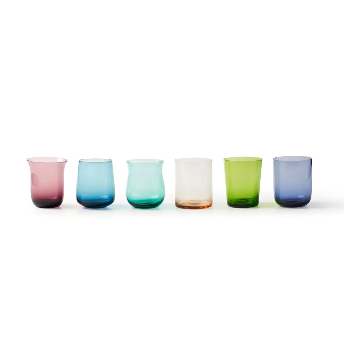 Bicchieri-Bitossi Home Set 6 Tumbler Forme Assortite Colori Assortiti